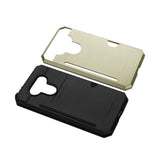 REIKO LG G5 SLIM ARMOR HYBRID CASE WITH CARD HOLDER IN GOLD