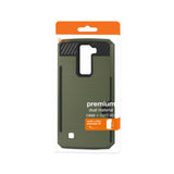 REIKO LG K8 SLIM ARMOR HYBRID CASE WITH CARD HOLDER IN GREEN