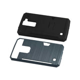 REIKO LG K8 SLIM ARMOR HYBRID CASE WITH CARD HOLDER IN NAVY