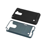 REIKO LG STYLUS 2 SLIM ARMOR HYBRID CASE WITH CARD HOLDER IN NAVY