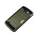 REIKO LG SPREE SLIM ARMOR HYBRID CASE WITH CARD HOLDER IN GREEN