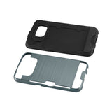 REIKO SAMSUNG GALAXY S6 EDGESLIM ARMOR HYBRID CASE WITH CARD HOLDER IN NAVY