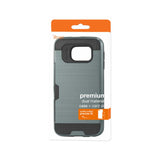 REIKO SAMSUNG GALAXY S6 EDGESLIM ARMOR HYBRID CASE WITH CARD HOLDER IN NAVY