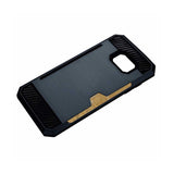 REIKO SAMSUNG GALAXY S7 SLIM ARMOR HYBRID CASE WITH CARD HOLDER IN NAVY