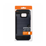 REIKO SAMSUNG GALAXY S7 SLIM ARMOR HYBRID CASE WITH CARD HOLDER IN NAVY