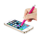 REIKO MINI STYLUS TOUCH SCREEN PEN WITH CLIP IN HOT PINK
