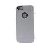 REIKO IPHONE SE/ 5S/ 5 DUAL COLOR CASE WITH RIDGES IN WHITE BLACK