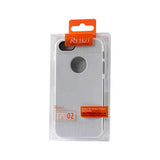 REIKO IPHONE SE/ 5S/ 5 DUAL COLOR CASE WITH RIDGES IN WHITE BLACK