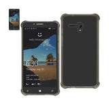 REIKO ALCATEL ONE TOUCH FIERCE XL MIRROR EFFECT CASE WITH AIR CUSHION PROTECTION IN CLEAR BLACK