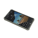 REIKO ALCATEL ONE TOUCH FIERCE XL MIRROR EFFECT CASE WITH AIR CUSHION PROTECTION IN CLEAR BLACK