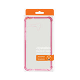 REIKO ALCATEL ONE TOUCH FIERCE XL MIRROR EFFECT CASE WITH AIR CUSHION PROTECTION IN CLEAR HOT PINK