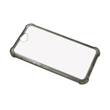 REIKO HTC ONE A9 MIRROR EFFECT CASE WITH AIR CUSHION PROTECTION IN CLEAR BLACK