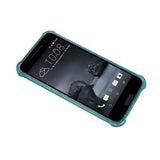 REIKO HTC ONE A9 MIRROR EFFECT CASE WITH AIR CUSHION PROTECTION IN CLEAR NAVY