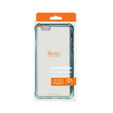 REIKO IPHONE 6 PLUS MIRROR EFFECT CASE WITH AIR CUSHION PROTECTION IN CLEAR NAVY