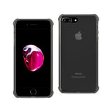 REIKO IPHONE 7 PLUS CLEAR BUMPER CASE WITH AIR CUSHION PROTECTION IN CLEAR BLACK