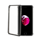 REIKO IPHONE 7 PLUS CLEAR BUMPER CASE WITH AIR CUSHION PROTECTION IN CLEAR BLACK