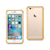 REIKO IPHONE 6 MIRROR EFFECT CASE WITH AIR CUSHION PROTECTION IN CLEAR GOLD
