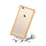 REIKO IPHONE 6 MIRROR EFFECT CASE WITH AIR CUSHION PROTECTION IN CLEAR GOLD