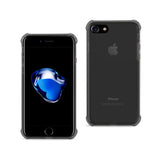 REIKO IPHONE 7 CLEAR BUMPER CASE WITH AIR CUSHION PROTECTION IN CLEAR BLACK