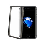REIKO IPHONE 7 CLEAR BUMPER CASE WITH AIR CUSHION PROTECTION IN CLEAR BLACK