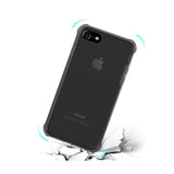 REIKO IPHONE 7 CLEAR BUMPER CASE WITH AIR CUSHION PROTECTION IN CLEAR BLACK