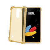 REIKO LG STYLUS 2 MIRROR EFFECT CASE WITH AIR CUSHION PROTECTION IN CLEAR GOLD