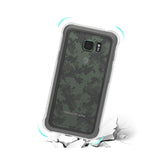 REIKO SAMSUNG GALAXY S7 ACTIVE CLEAR BUMPER CASE WITH AIR CUSHION PROTECTION IN CLEAR