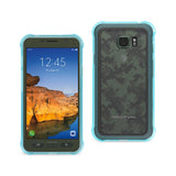 REIKO SAMSUNG GALAXY S7 ACTIVE CLEAR BUMPER CASE WITH AIR CUSHION PROTECTION IN CLEAR NAVY