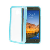 REIKO SAMSUNG GALAXY S7 ACTIVE CLEAR BUMPER CASE WITH AIR CUSHION PROTECTION IN CLEAR NAVY
