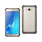 REIKO SAMSUNG GALAXY J7 MIRROR EFFECT CASE WITH AIR CUSHION PROTECTION IN CLEAR BLACK
