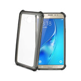 REIKO SAMSUNG GALAXY J7 MIRROR EFFECT CASE WITH AIR CUSHION PROTECTION IN CLEAR BLACK