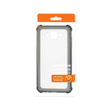 REIKO SAMSUNG GALAXY J7 MIRROR EFFECT CASE WITH AIR CUSHION PROTECTION IN CLEAR BLACK