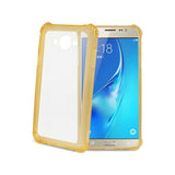 REIKO SAMSUNG GALAXY J7 MIRROR EFFECT CASE WITH AIR CUSHION PROTECTION IN CLEAR GOLD