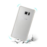 REIKO SAMSUNG GALAXY NOTE 7 MIRROR EFFECT CASE WITH AIR CUSHION PROTECTION IN CLEAR