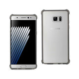 REIKO SAMSUNG GALAXY NOTE 7 MIRROR EFFECT CASE WITH AIR CUSHION PROTECTION IN CLEAR BLACK