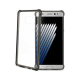 REIKO SAMSUNG GALAXY NOTE 7 MIRROR EFFECT CASE WITH AIR CUSHION PROTECTION IN CLEAR BLACK