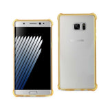 REIKO SAMSUNG GALAXY NOTE 7 MIRROR EFFECT CASE WITH AIR CUSHION PROTECTION IN CLEAR GOLD