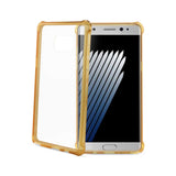 REIKO SAMSUNG GALAXY NOTE 7 MIRROR EFFECT CASE WITH AIR CUSHION PROTECTION IN CLEAR GOLD