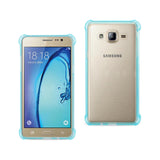 REIKO SAMSUNG GALAXY ON5/ J5 CLEAR BUMPER CASE WITH AIR CUSHION SHOCK ABSORPTION IN CLEAR NAVY