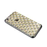 REIKO IPHONE 6S FLEXIBLE 3D RHOMBUS PATTERN TPU CASE WITH SHINY FRAME IN CLEAR