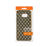 REIKO SAMSUNG GALAXY S6 EDGE PLUS FLEXIBLE 3D RHOMBUS PATTERN TPU CASE WITH SHINY FRAME IN BLACK