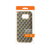 REIKO SAMSUNG GALAXY S7 FLEXIBLE 3D RHOMBUS PATTERN TPU CASE WITH SHINY FRAME IN BLACK