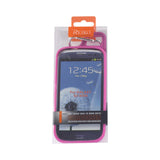 REIKO SAMSUNG GALAXY S3 DROPPROOF WORKOUT HYBRID CASE WITH HOOK IN BLACK HOT PINK