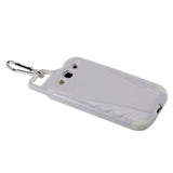 REIKO SAMSUNG GALAXY S3 DROPPROOF WORKOUT HYBRID CASE WITH HOOK IN WHITE