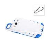 REIKO SAMSUNG GALAXY S3 DROPPROOF WORKOUT HYBRID CASE WITH HOOK IN WHITE NAVY