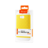 REIKO HTC ONE M8 HYBRID CASE WITH CARD HOLDER IN WHITE YELLOW