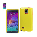 REIKO SAMSUNG GALAXY NOTE 4 SLIM ARMOR CANDY SHIELD CASE IN YELLOW