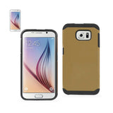 REIKO SAMSUNG GALAXY S6 SLIM ARMOR HYBRID TOUGH CASE IN GOLD