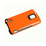 REIKO SAMSUNG GALAXY NOTE 4 CANDY SHIELD CASE WITH CARD HOLDER IN ORANGE