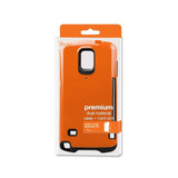 REIKO SAMSUNG GALAXY NOTE 4 CANDY SHIELD CASE WITH CARD HOLDER IN ORANGE